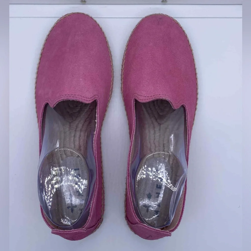 MANEBI Hamptons Suede Espadrilles Pink Jute Sole Women’s‎ Shoes Size 42 (US 12)